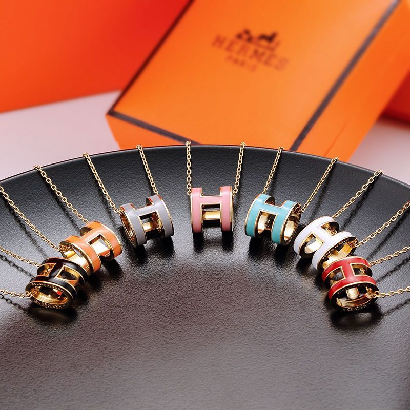 【高貴なエルメス】【4000円プラスして２点を購入】シンプルHネックレス[オフィシャル] 超買い得! 月に注文万件以上。是非いかがでしょうか。【3000円プラスして3点を購入】