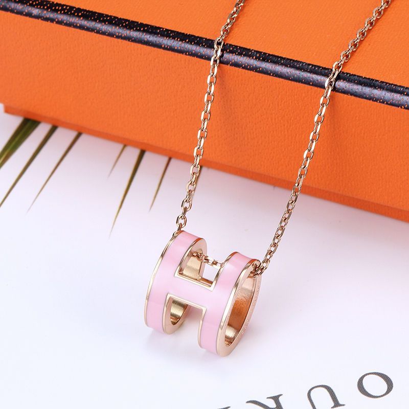 【高貴なエルメス】【4000円プラスして２点を購入】シンプルHネックレス[オフィシャル] 超買い得! 月に注文万件以上。是非いかがでしょうか。【3000円プラスして3点を購入】