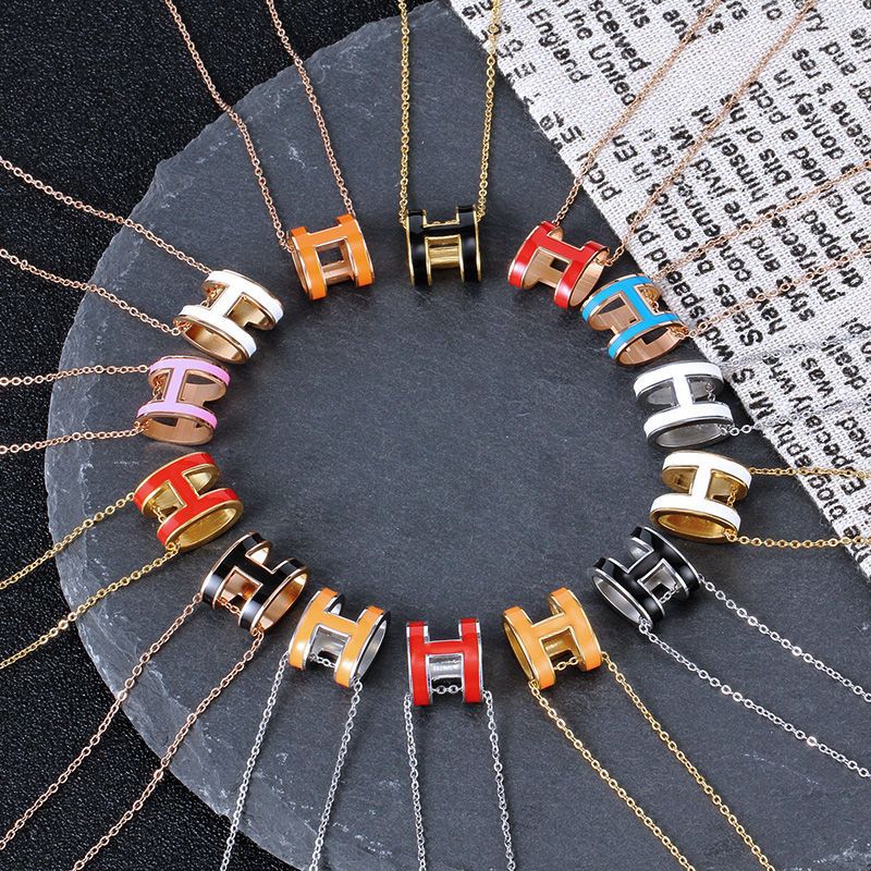【高貴なエルメス】【4000円プラスして２点を購入】シンプルHネックレス[オフィシャル] 超買い得! 月に注文万件以上。是非いかがでしょうか。【3000円プラスして3点を購入】