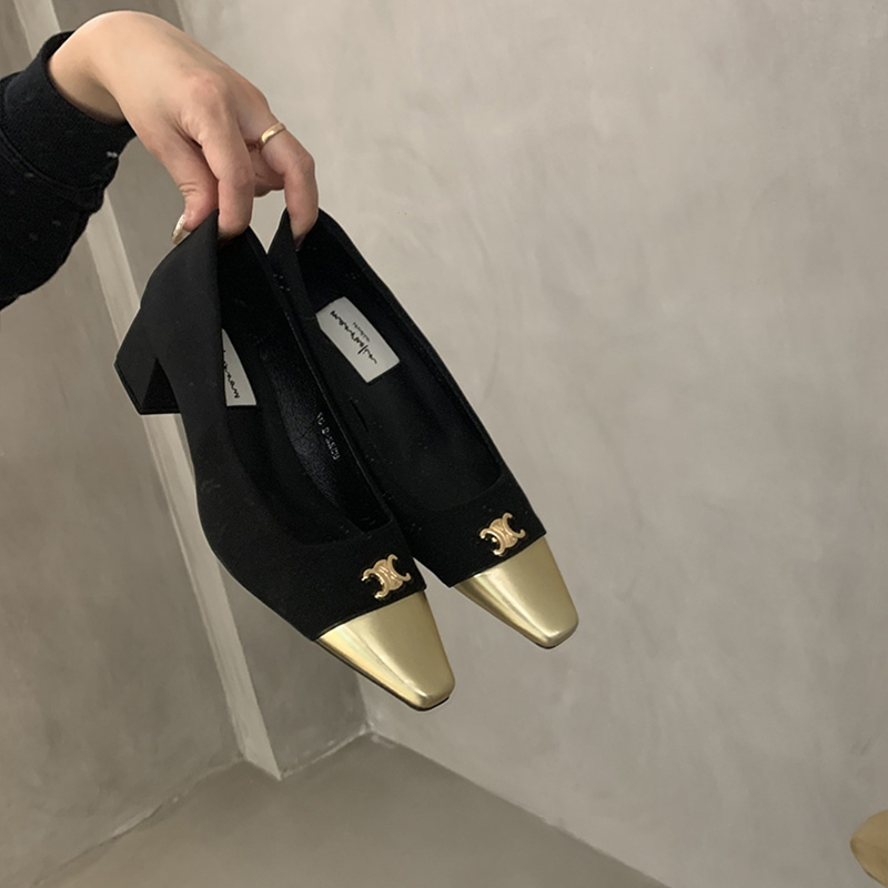【二点目は6800円安い】美しさと自信を叶える、高品質なハイヒールシューズ。新作チャンキーフレンチシングルシューズ[オフィシャル] 超買い得! 月に注文万件以上。是非いかがでしょうか。