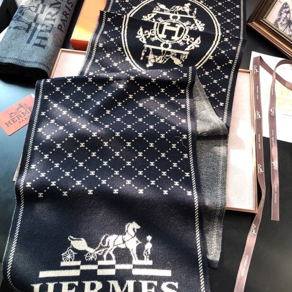 元のパッケージ 「正規品保証、公式と同じデザイン」【二点目は6000円安い】ビッグH メンズ・ニット・ウール・マフラー オフシーズンのプロモーション[オフィシャル] 超買い得! 月に注文万件以上。是非いかがでしょうか。